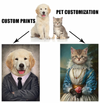 dog portrait painting