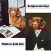 dog portrait painting